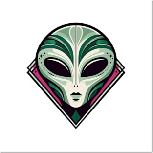 Alien art deco style Posters and Art